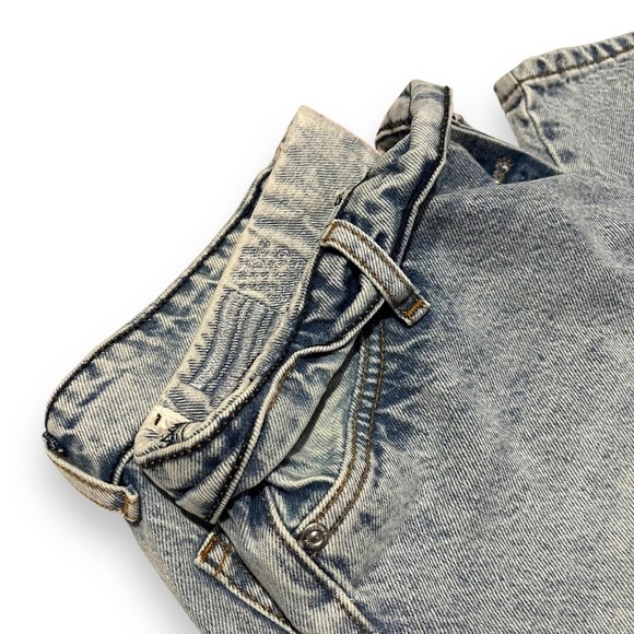 Revice Mixtape 2000s Jeans Womens 30 Blue Distressed Straight Leg Rolled Waist - Picture 3 of 8